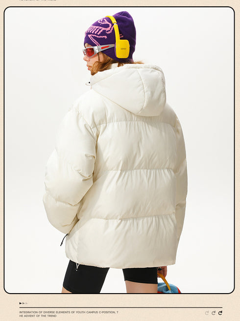 Dopamine Outdoor Three-proof Multi-pocket Hooded Couple Cotton Clothes Coat