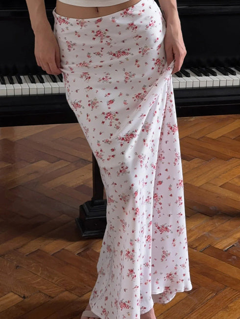 Women’s Floral High-Waisted Maxi Skirt