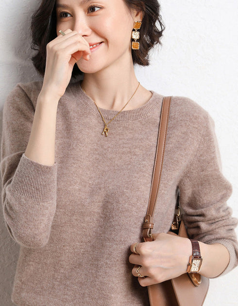 Round Neck Long Sleeve Sweater