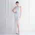 Banquet Temperament Long Backless Evening Gown Dress