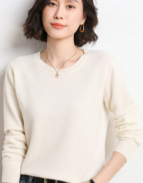 Round Neck Long Sleeve Sweater
