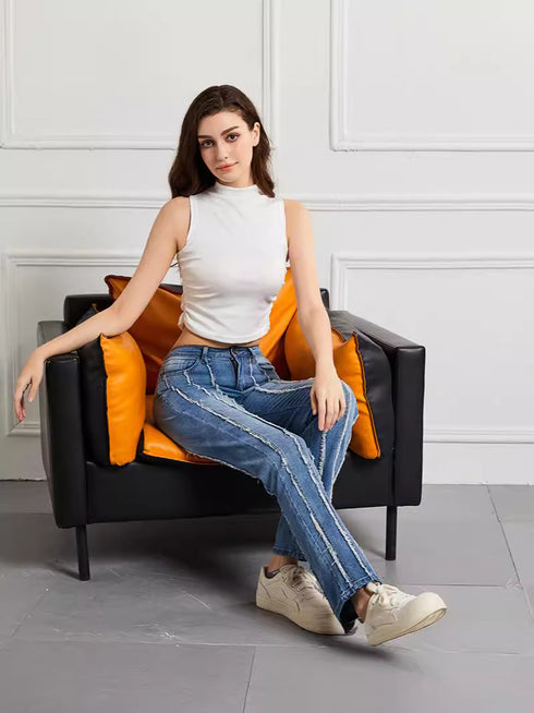 Women's Slim Fit Mid-Rise Stretch Jeans