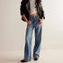 Rhinestone Straight Jeans