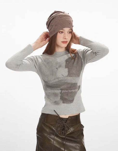 Little Bear American Retro Shoulder Sleeve Design