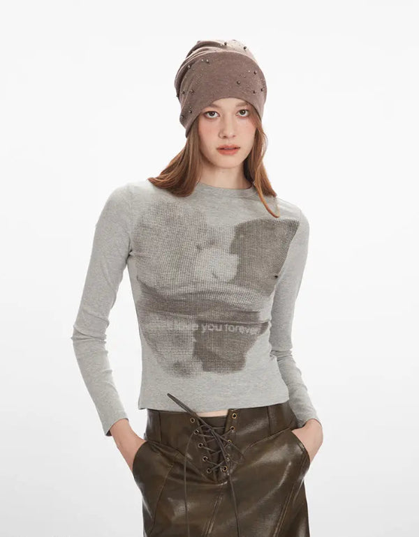 Little Bear American Retro Shoulder Sleeve Design