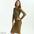 Molten Gold Bodycon – Dalbina After Dark Olive / L Bodycon Dress