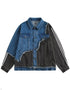 Patchwork workwear denim jacket Blue / 2XL
