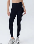 Side Striped Fitness Trousers High Waist Hip Lift