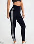 Side Striped Fitness Trousers High Waist Hip Lift