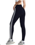 Side Striped Fitness Trousers High Waist Hip Lift