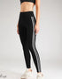 Side Striped Fitness Trousers High Waist Hip Lift