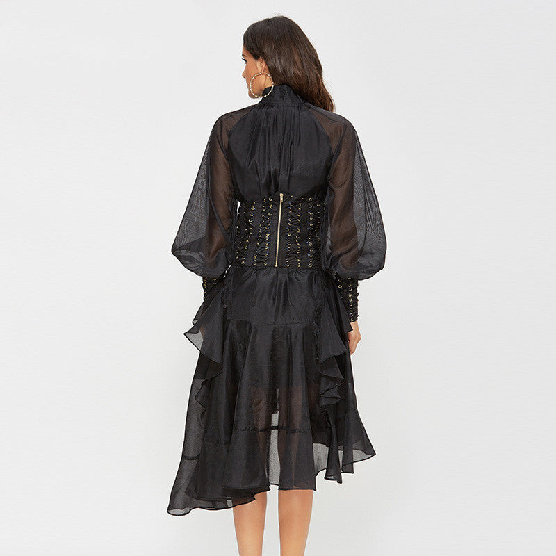 Chic Solid Elegance Dress
