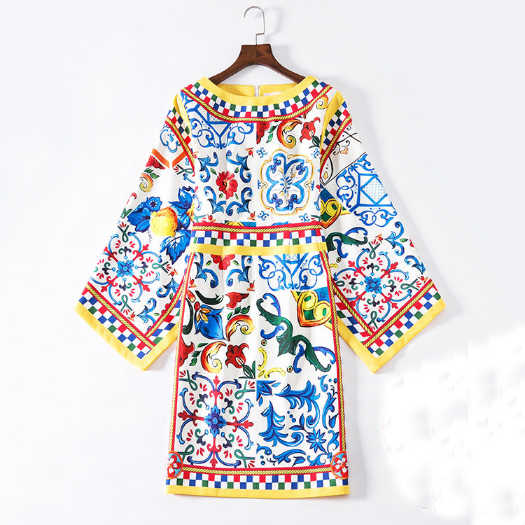 Bold Luxe Print Dress
