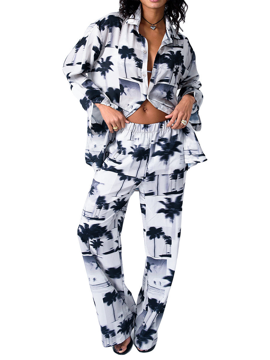 ChicEase Printed Suit – Relaxed & Refined