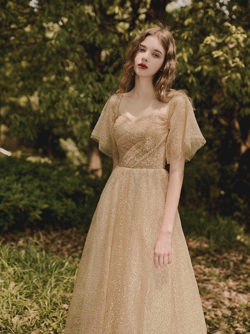 Peach Glow Party Dress – Dalbina Dinner Drop