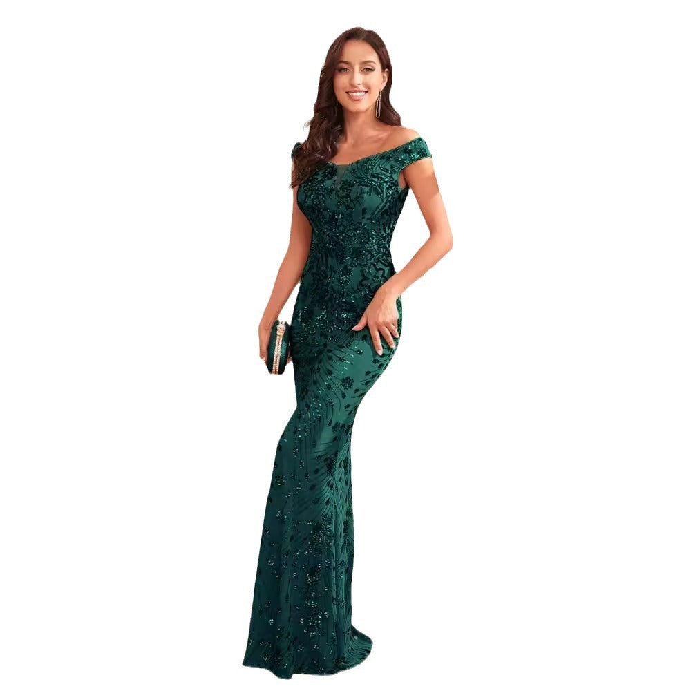 Emerald Siren Gown – Luxe Night Edit