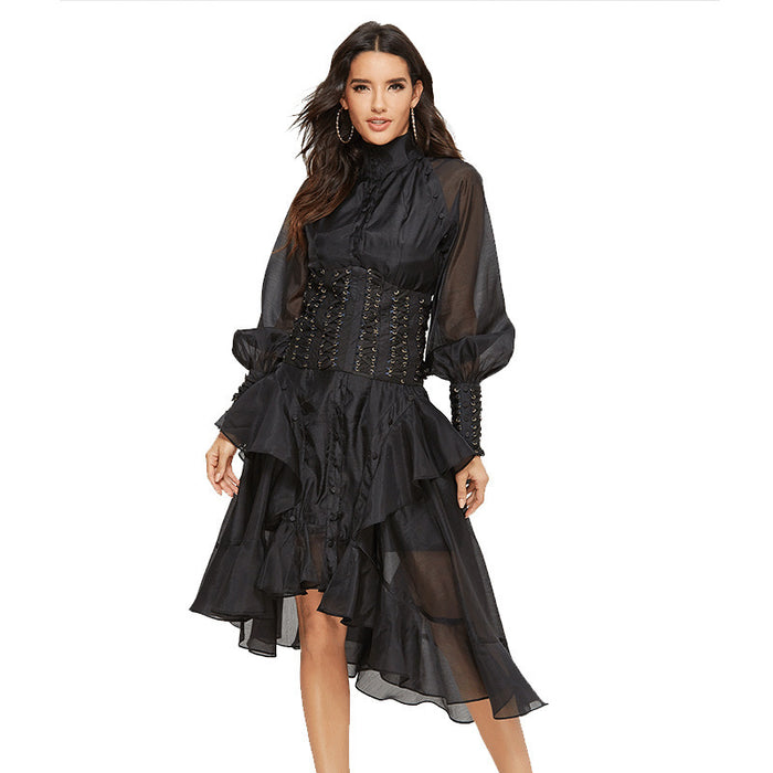Chic Solid Elegance Dress