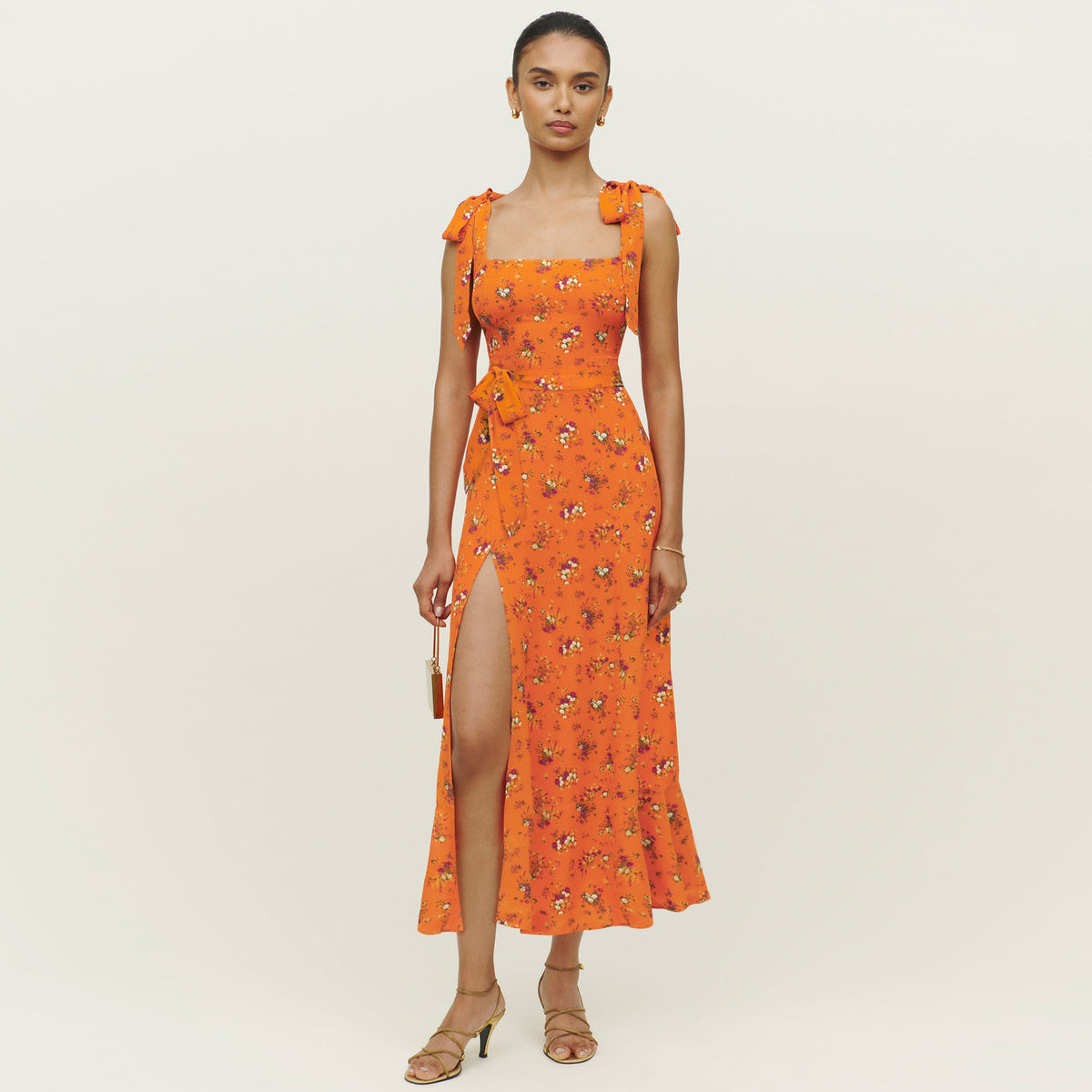 Summer Bloom Floral Halter Dress