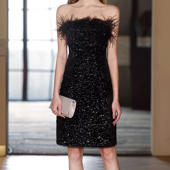Chic Off-Shoulder Elegance – Royal Banquet Fit