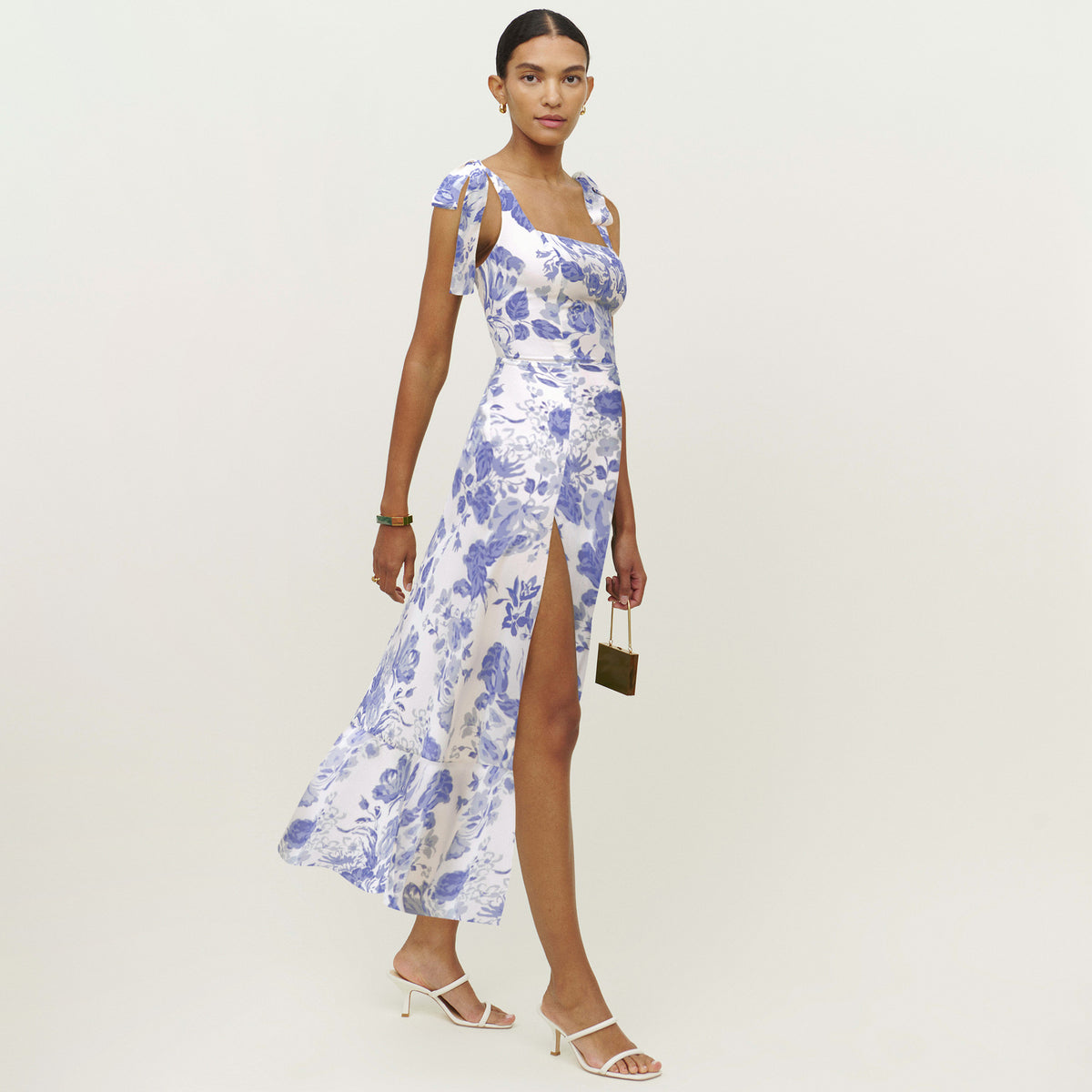 Summer Bloom Floral Halter Dress