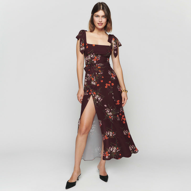 Summer Bloom Floral Halter Dress