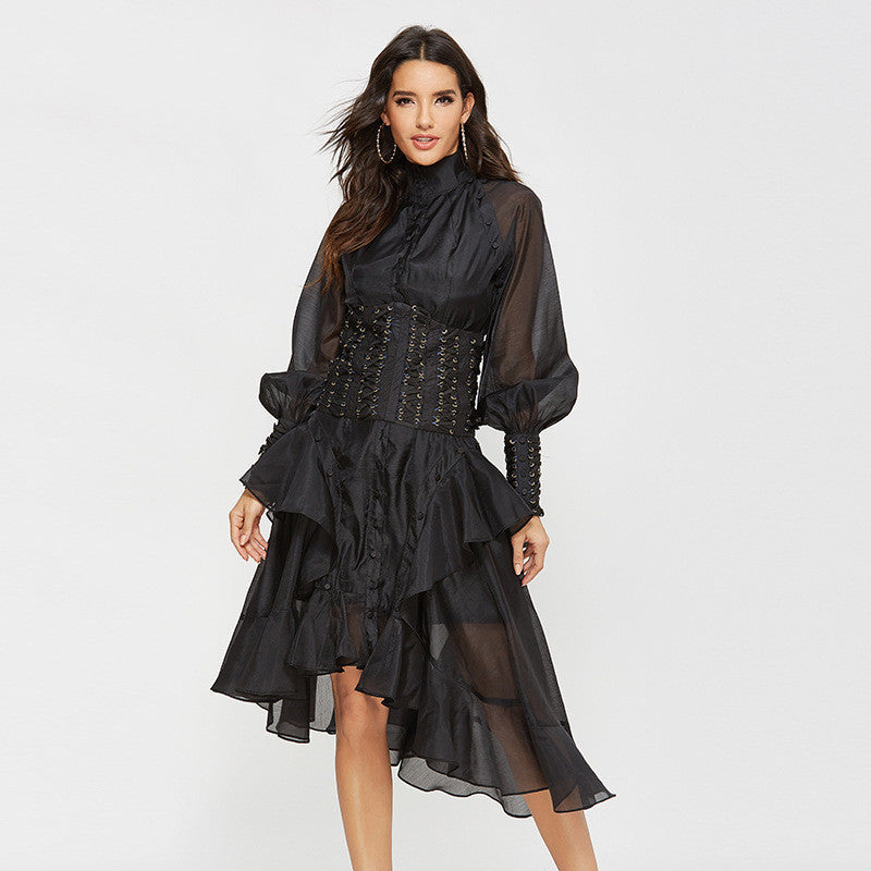 Chic Solid Elegance Dress