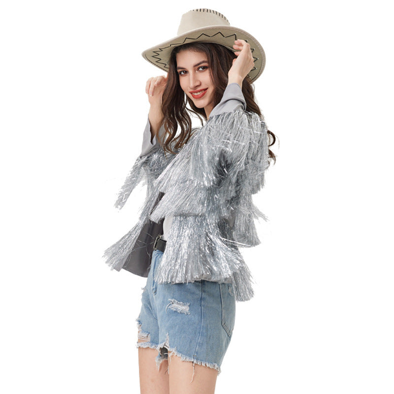 Tassel Long Sleeve Springsummer Cardigan Jacket