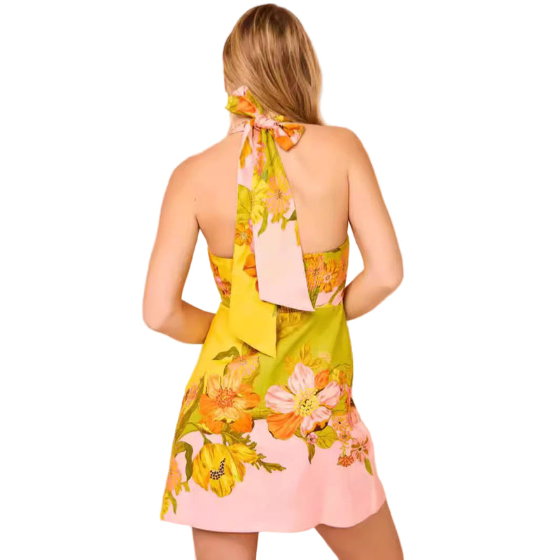 Glow Print Spaghetti Dress