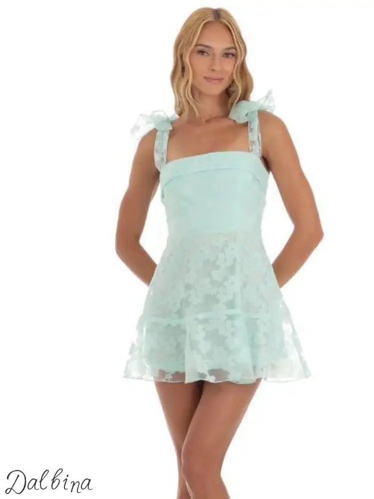 Bare All Illusion Dress – Luxe Mesh Edition Azure / L Mash Dress