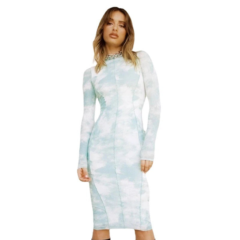 Bold Lines Maxi Dress – Long Sleeve Chic