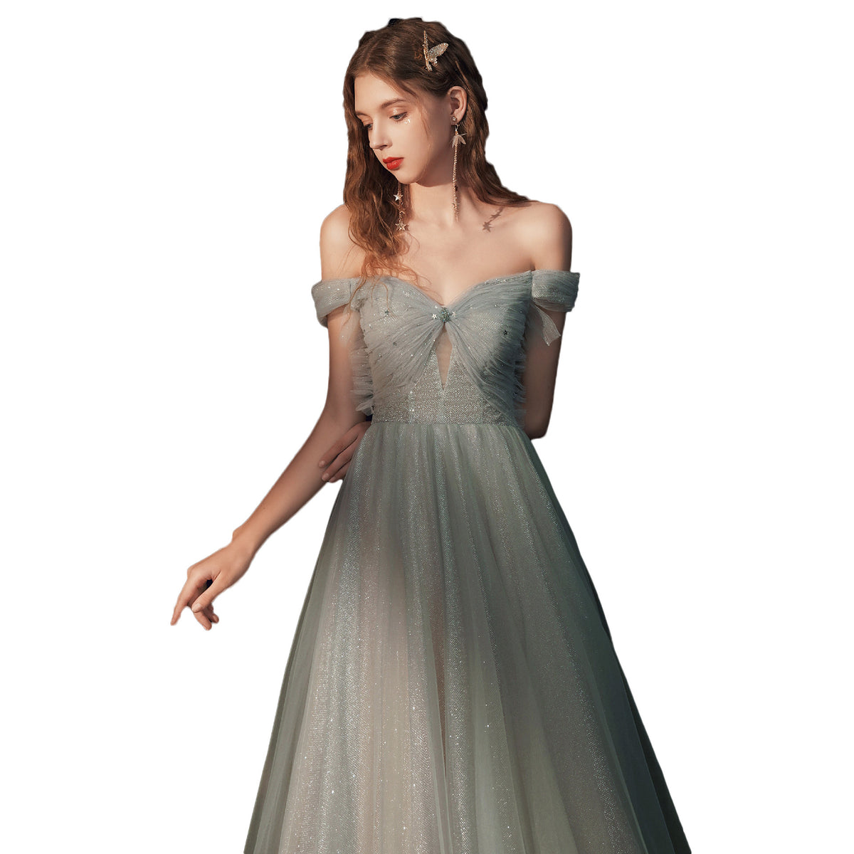 Blush Aura – Dalbina Bridesmaid Tulle Dress