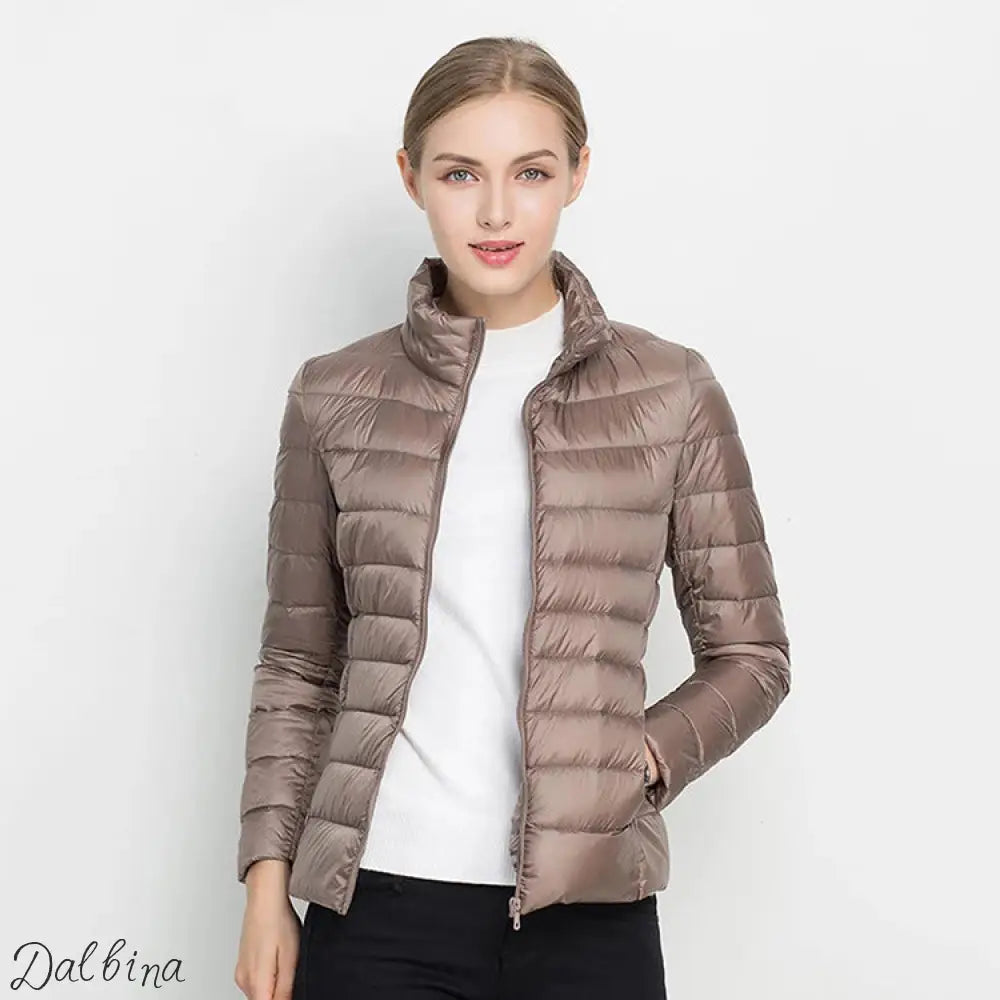 Ladies’ winter down jacket Camel / 3XL