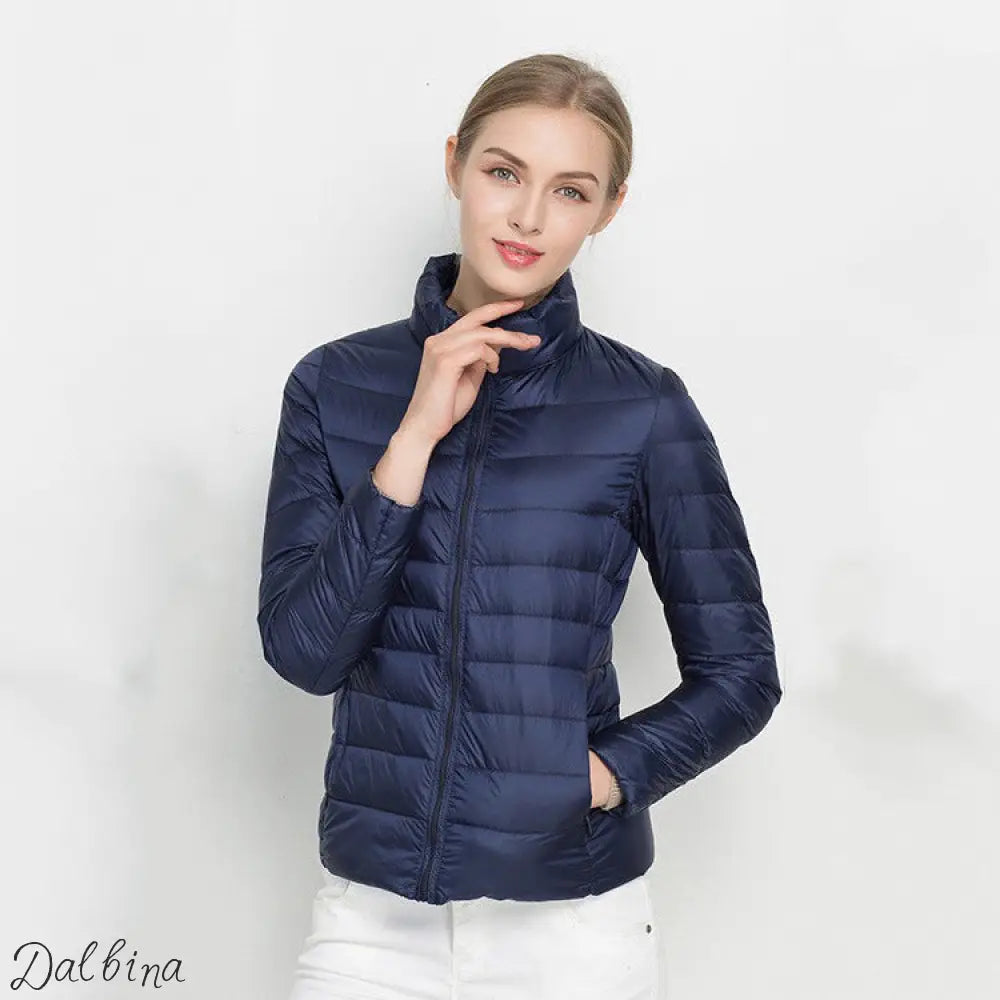 Ladies’ winter down jacket Navy blue / M