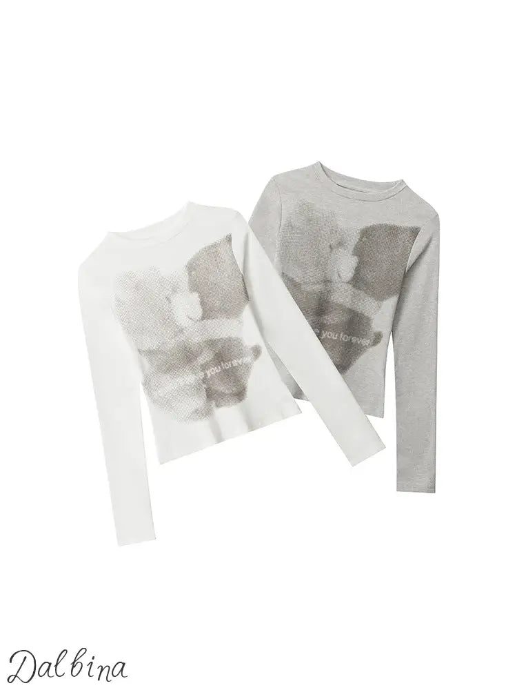 Little Bear American Retro Shoulder Sleeve Design