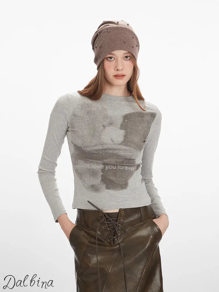 Little Bear American Retro Shoulder Sleeve Design